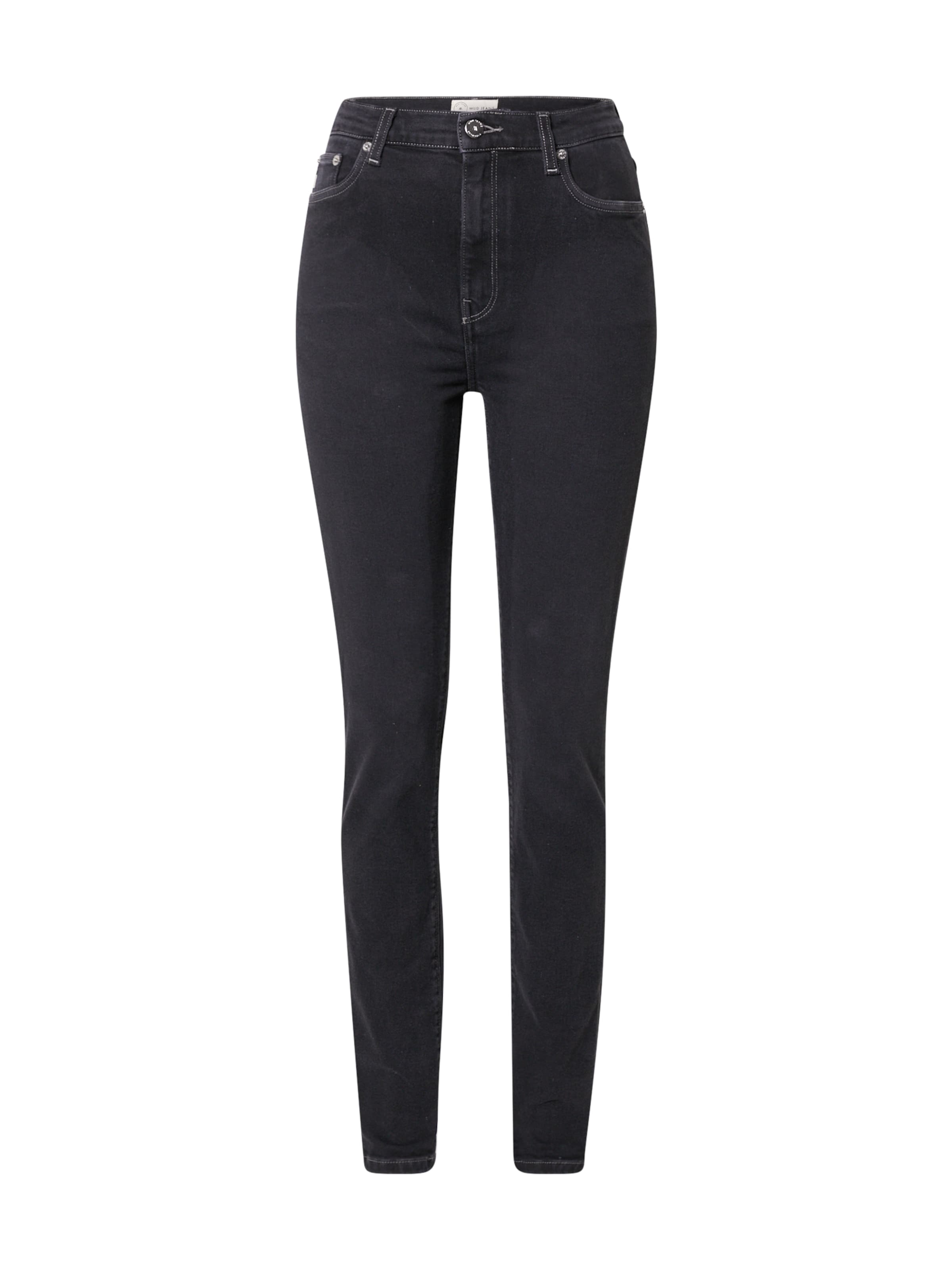 MUD Jeans Skinny Jeans in Black: front