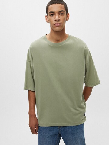 Pull&Bear T-Shirt in Grün: Vorderseite