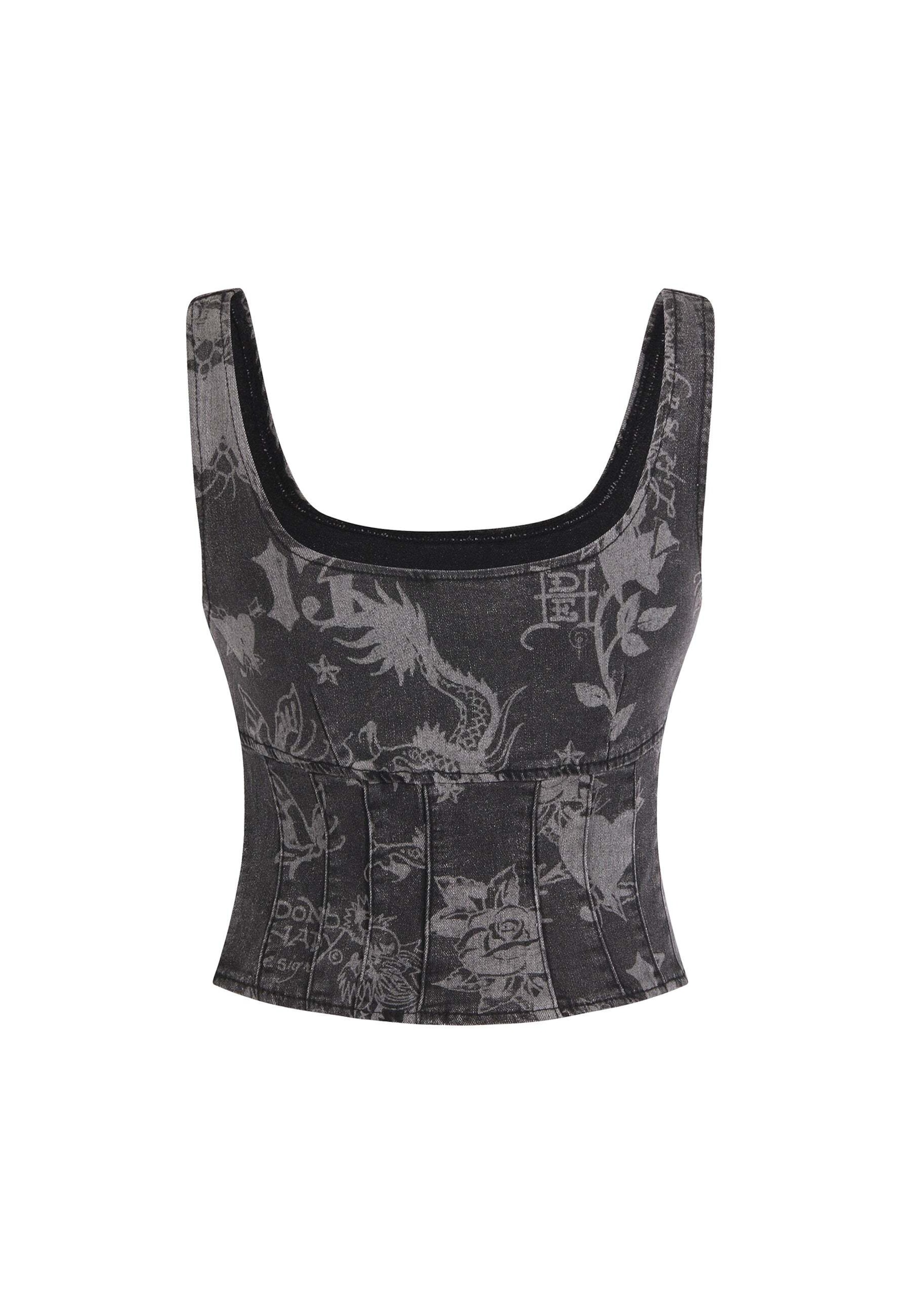 Ed HardyTop - siva boja: prednji dio