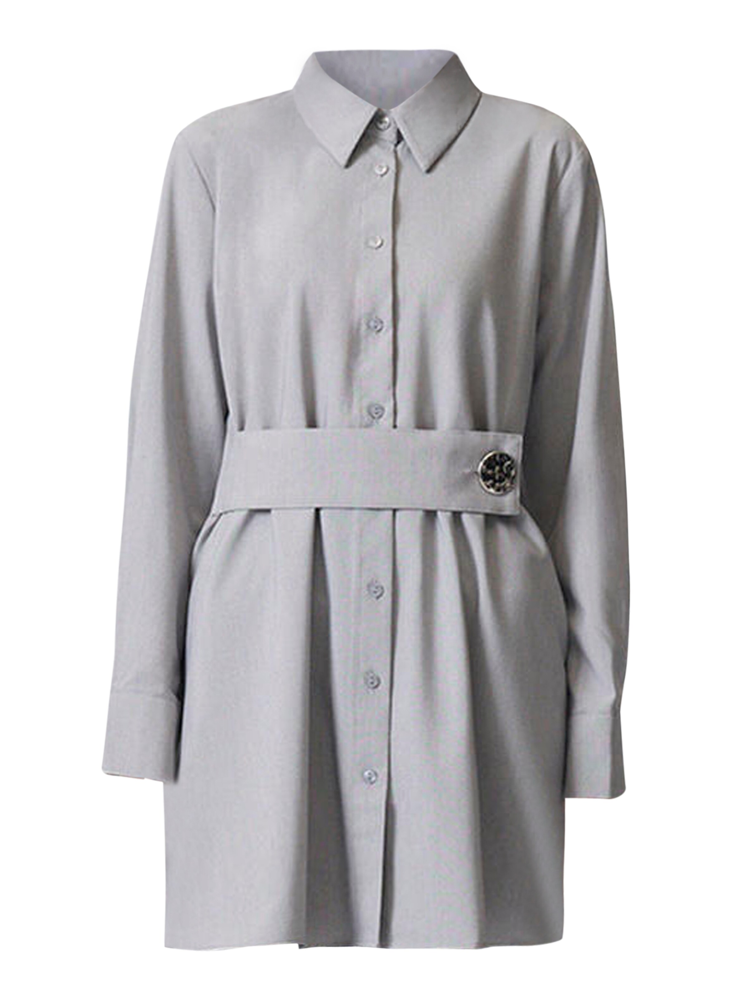 Touche Prive Bluse in Grau: Vorderseite