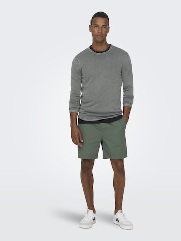 Only & Sons Regular fit Sweater 'Garson' in Grey