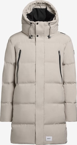 Cappotto invernale di khujo in grigio: frontale