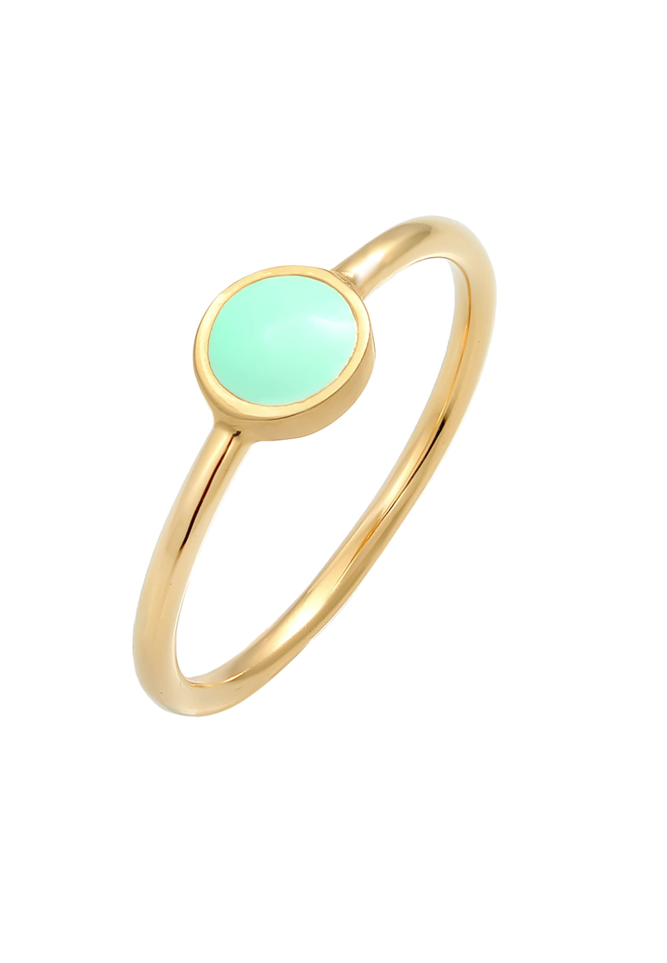 Bague ELLI en vert : devant