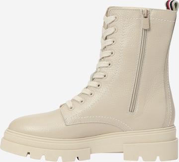 Stivaletto stringato di TOMMY HILFIGER in beige