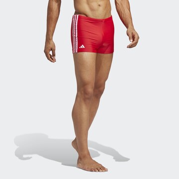 ADIDAS PERFORMANCE Athletic Swim Trunks in Red: front