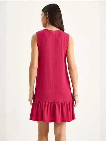 Bianco Lucci Jurk 'Midi' in Roze