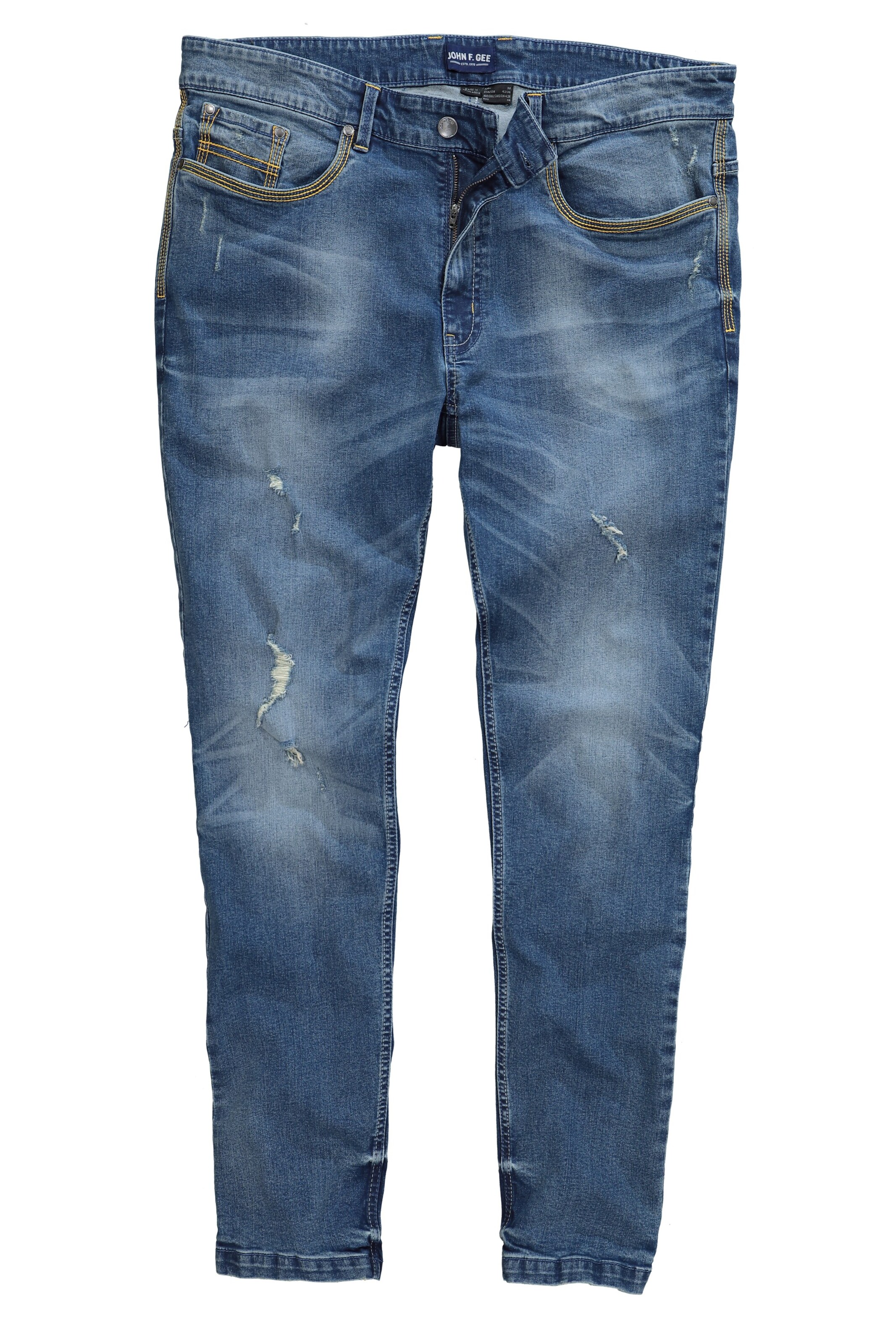 John F. Gee Regular Jeans in Blauw: voorkant