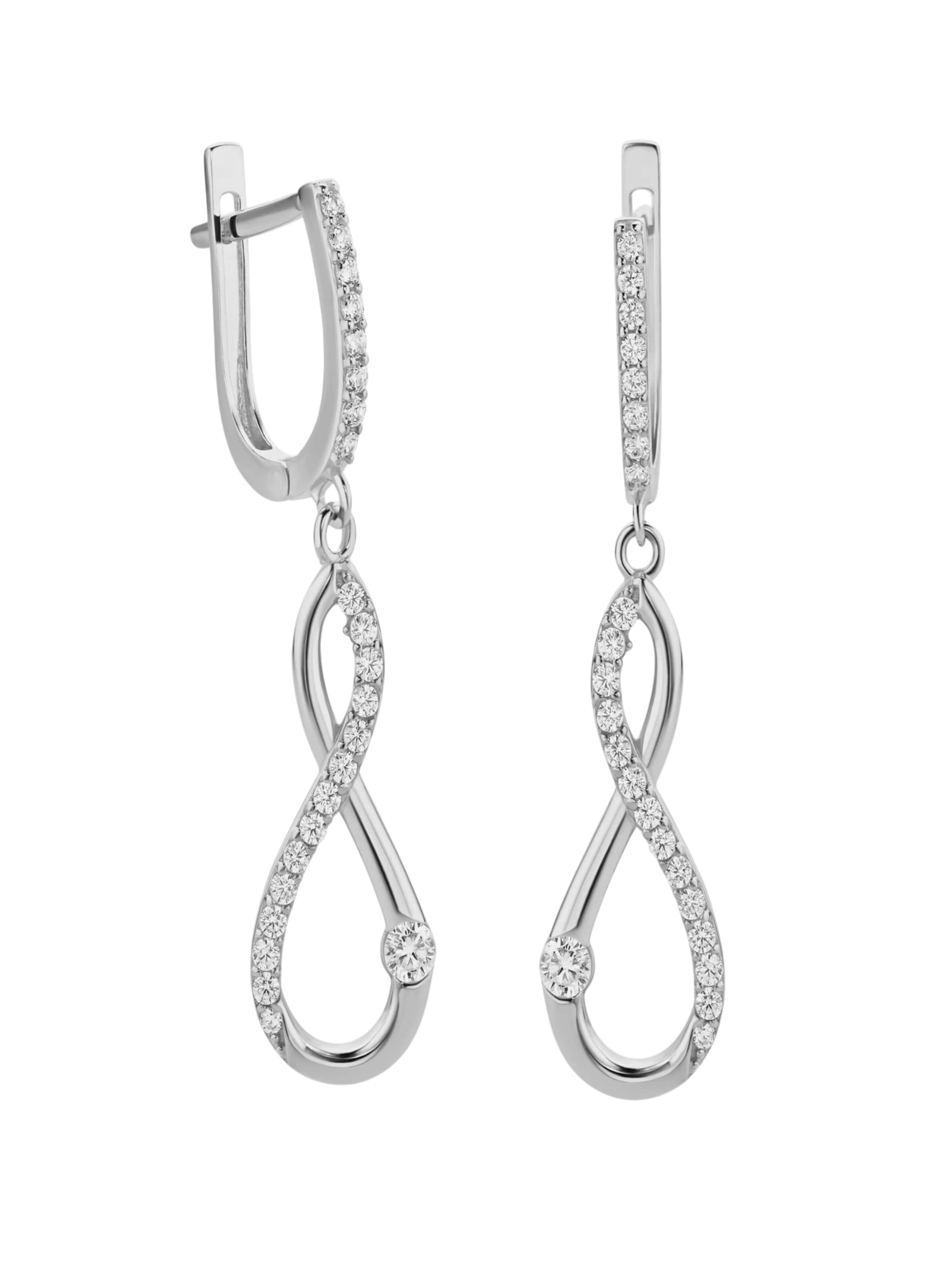 Orecchini 'Ohrringe aus 585 Weißgold' di DIAMANT LETERNEL in argento