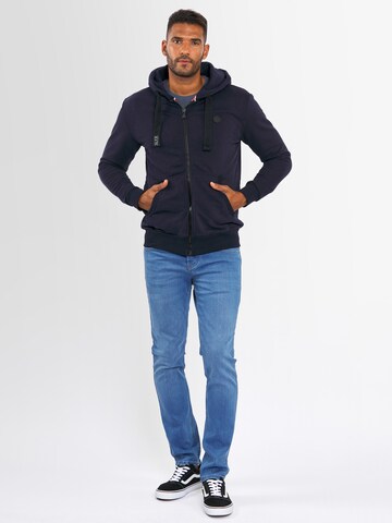 Alessandro Salvarini Sweatjacke 'Lomborio' in Blau