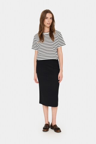 SAINT TROPEZ - Falda 'Mila' en negro