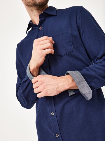 PADDOCKS Regular Fit Hemd in Blau