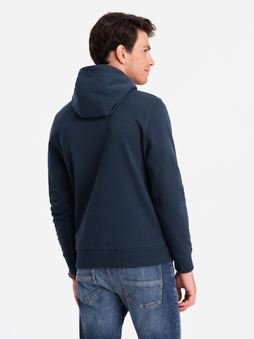 Sweat-shirt Ombre en bleu