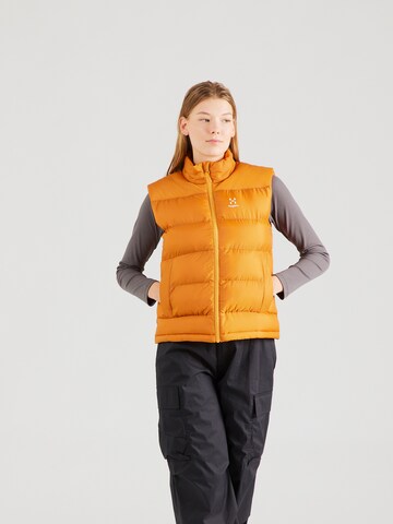 Gilet de sport Haglöfs en marron : devant