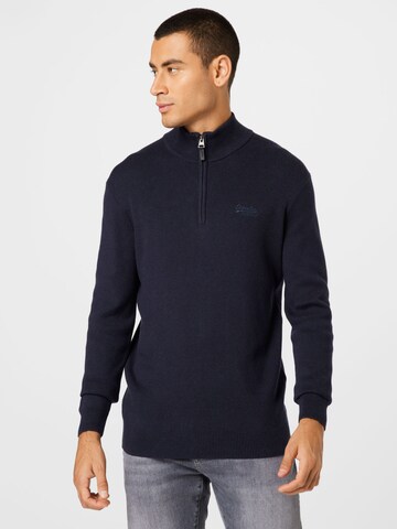 Superdry Sweater in Blue: front