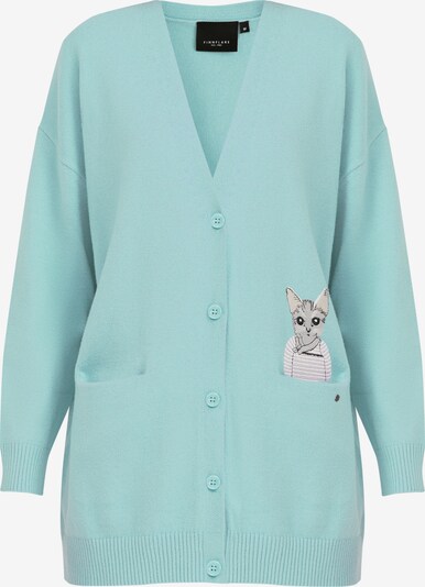 Finn Flare Strickjacke in himmelblau / mint, Produktansicht
