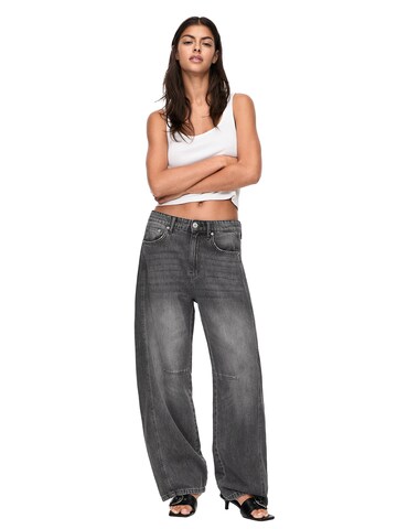 Wide Leg Jean Pull&Bear en gris