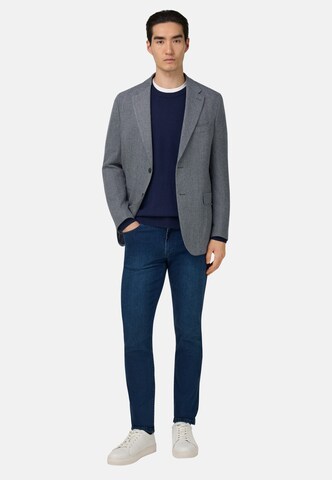 Boggi Milano Regular fit Business-colbert in Blauw