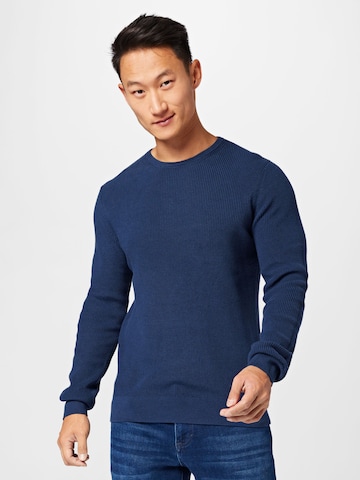 BLEND - Jersey 'Codford' en azul: frente