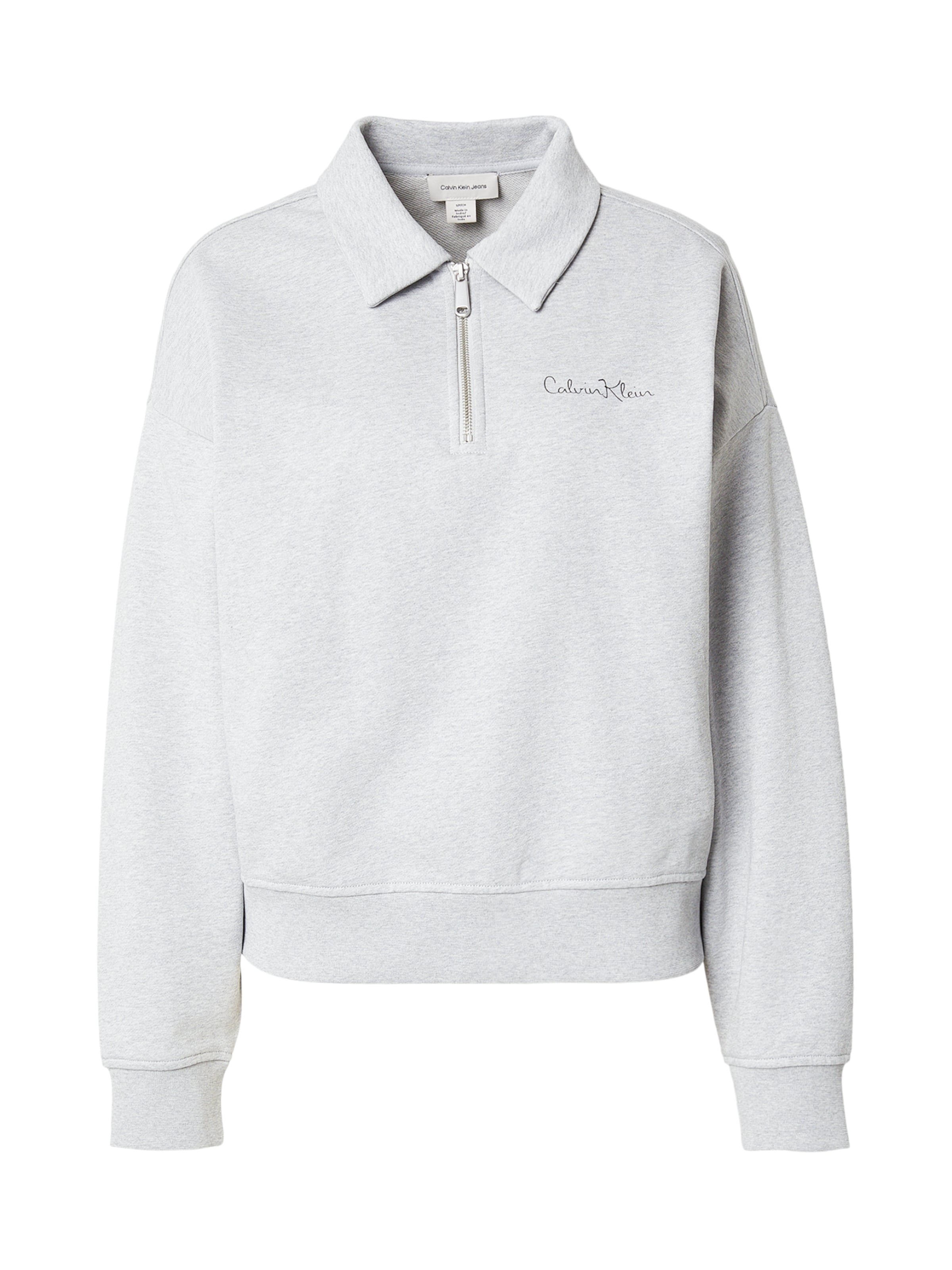 Calvin Klein Jeans - Sweatshirt em cinzento: frente