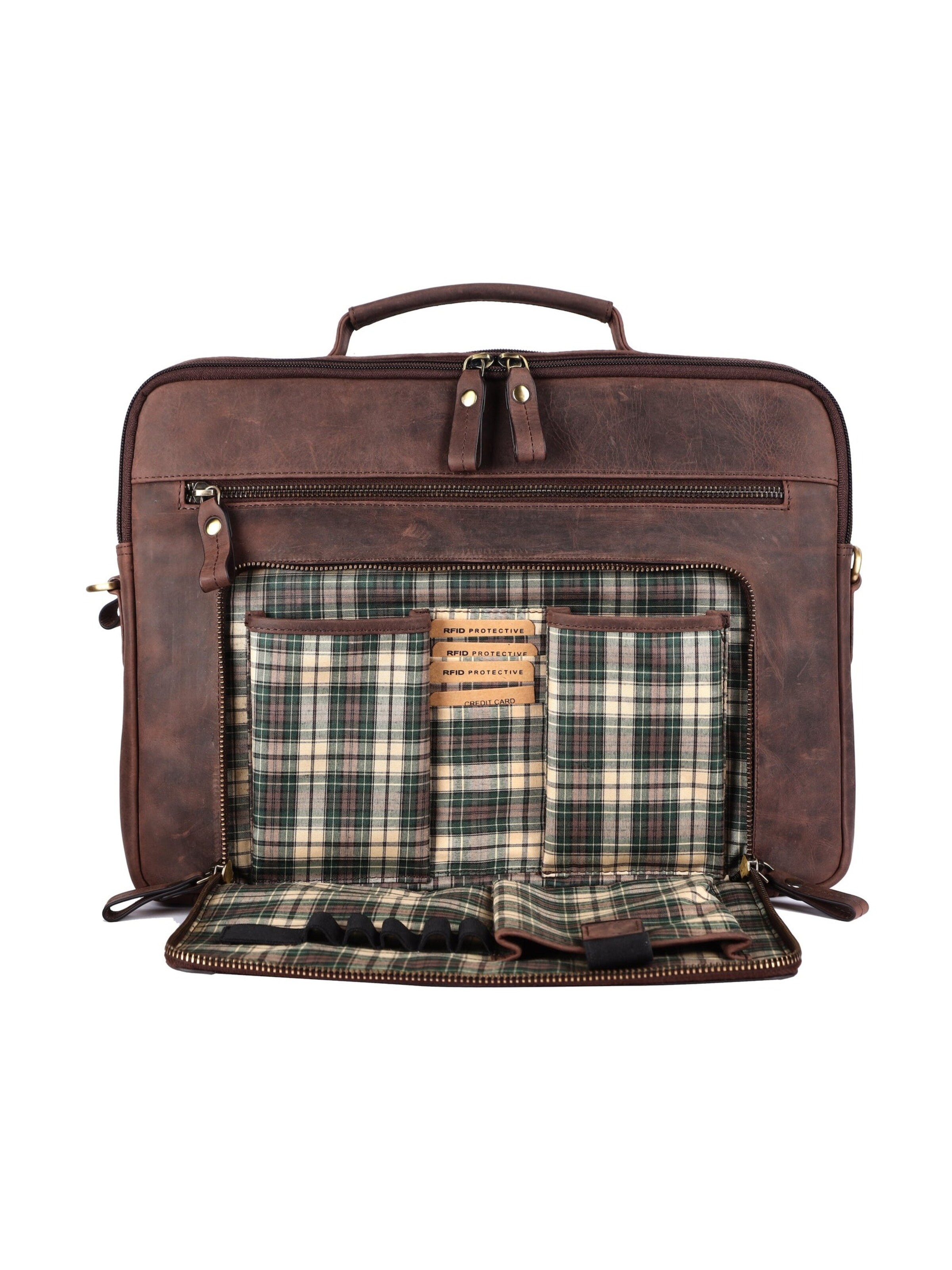 Benthill Laptop Bag in Brown