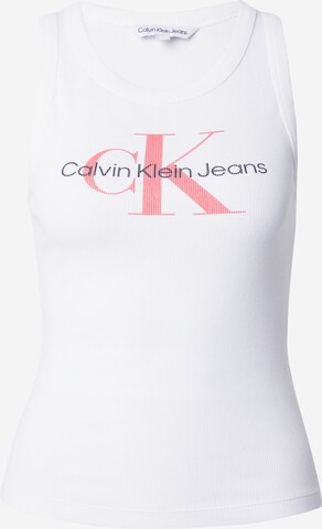 balts Calvin Klein Jeans Kleita: no priekšpuses