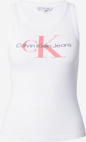 Calvin Klein Jeans Top - biela: predná strana