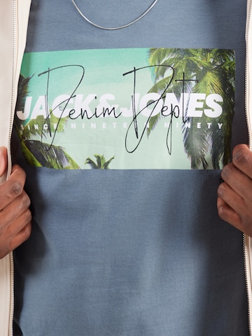 JACK & JONES T-Shirt 'JJINDIANA' in Blau