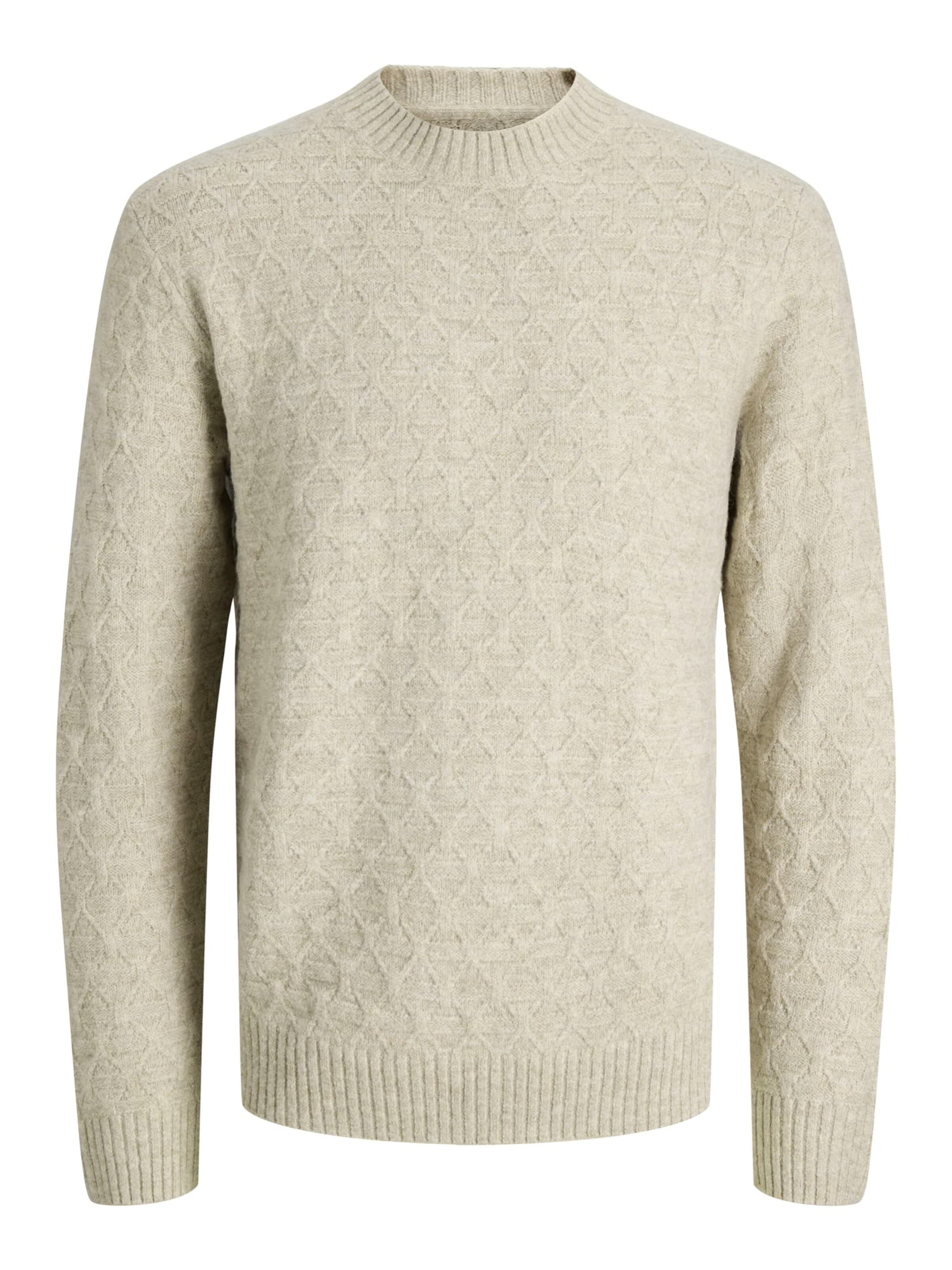 JACK & JONES Trui 'Simon' in Beige: voorkant