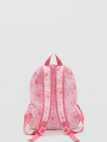 Rucsac 'CAMP' de la MANGO KIDS pe roz