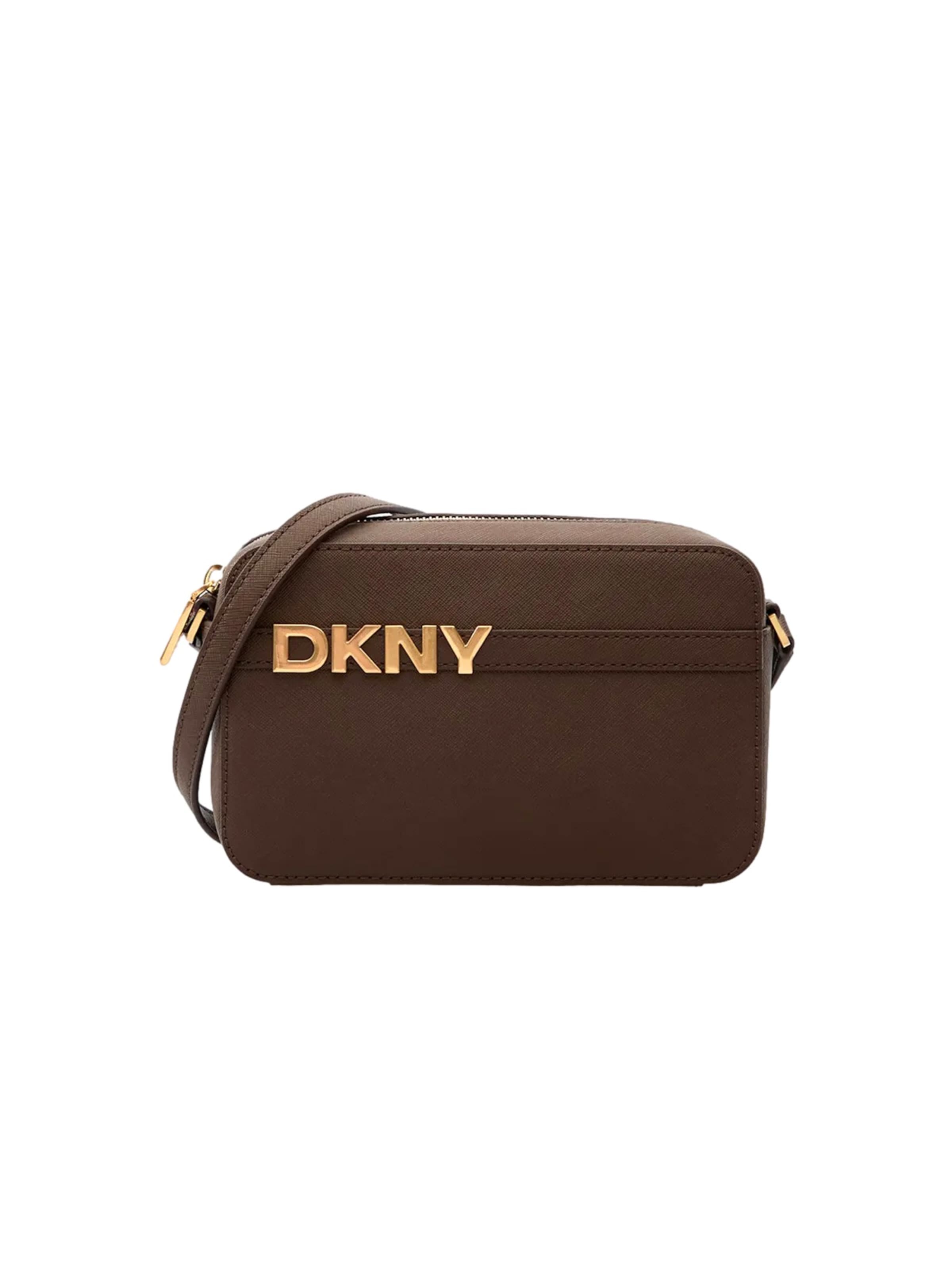DKNY Skuldertaske 'AVRIL' i brun: forside