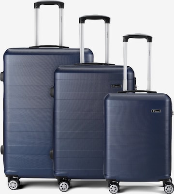 Ensemble de bagages Benzi en bleu : devant