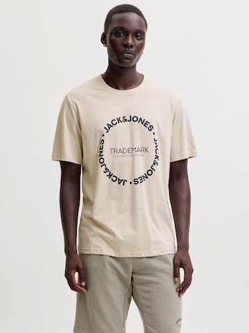 JACK & JONES Shirt 'JJBENSON' in Beige