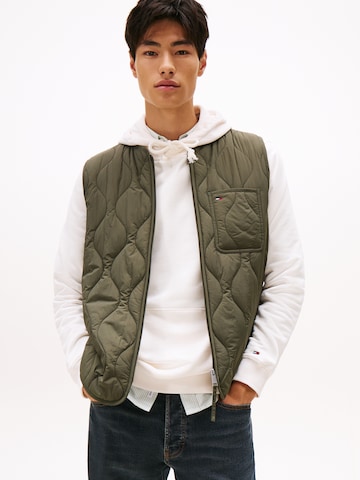 Tommy Jeans Жилетка в Зеленый: спереди