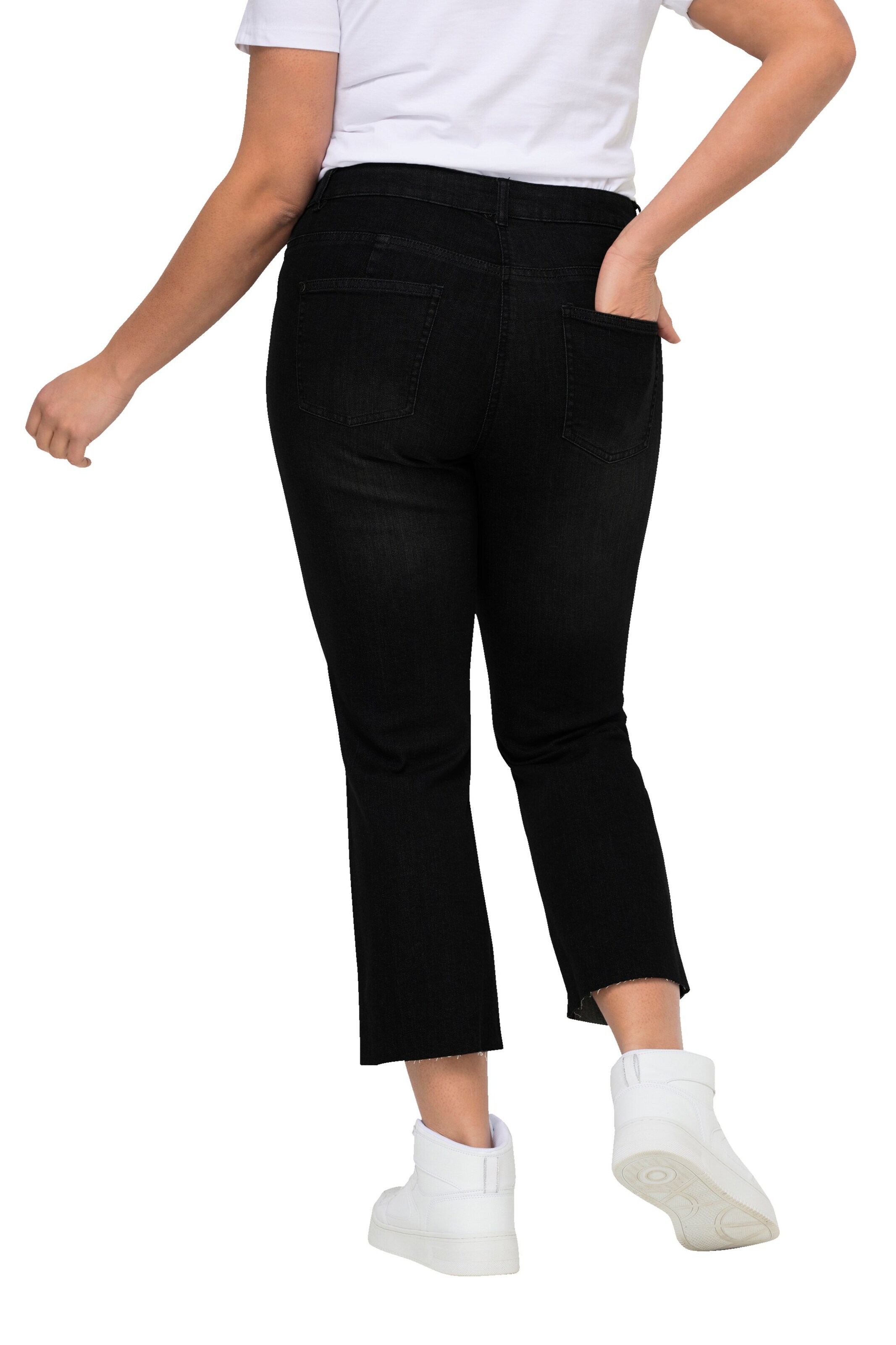 Angel of Style Flared Jeans in Zwart