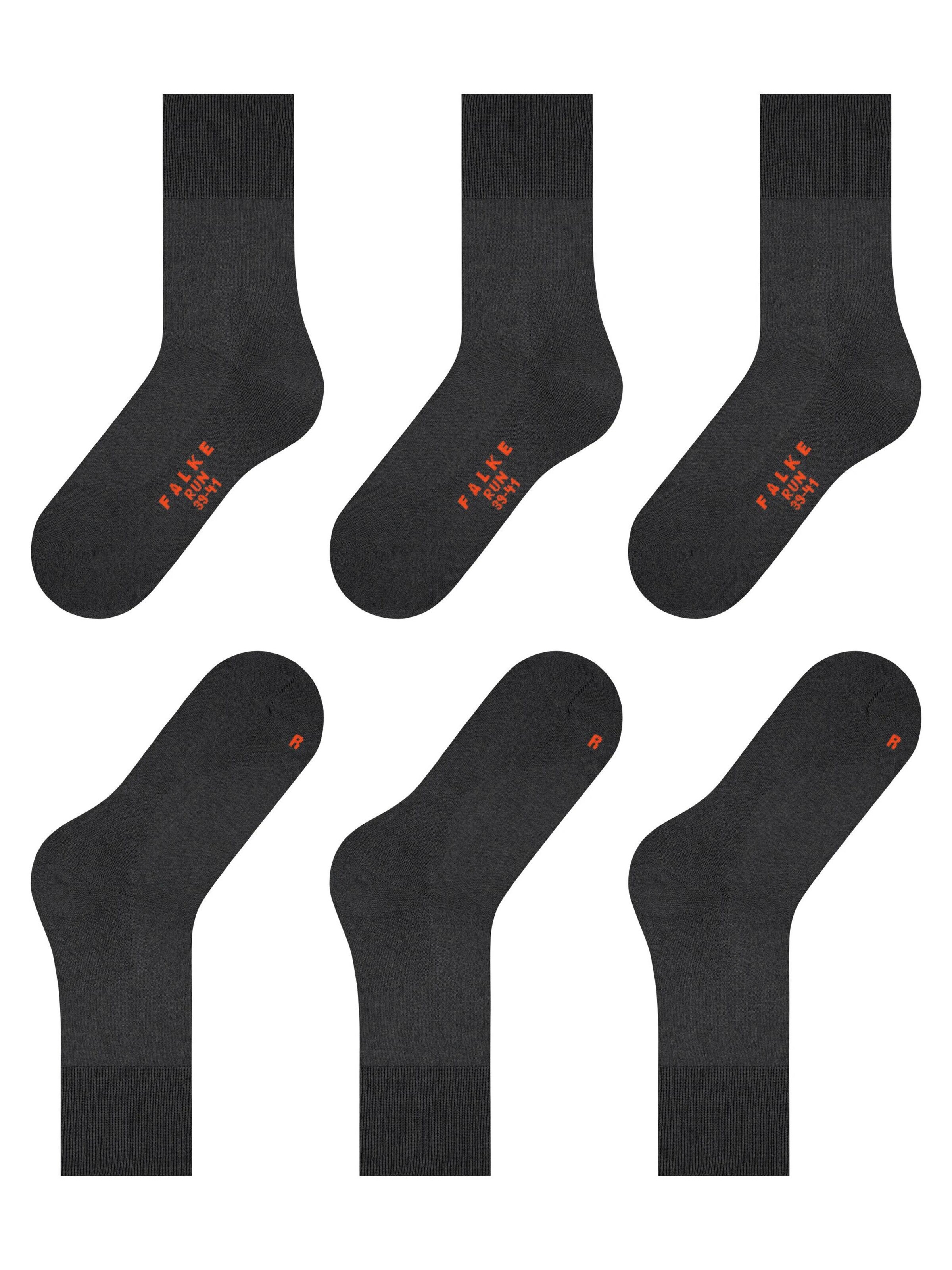 FALKE Socken 'Run 3-Pack'‌‌‌ in Grau