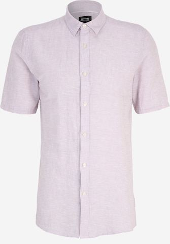Only & Sons Slim fit Button Up Shirt 'Caiden' in Purple: front