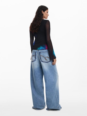 juoda Desigual Marškinėliai