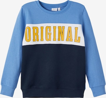 NAME IT Sweatshirt 'Okay' in Blue: front