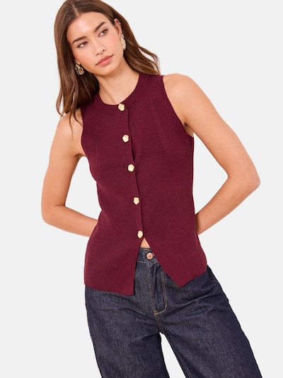 Lipsy Vest merlot, Tootevaade