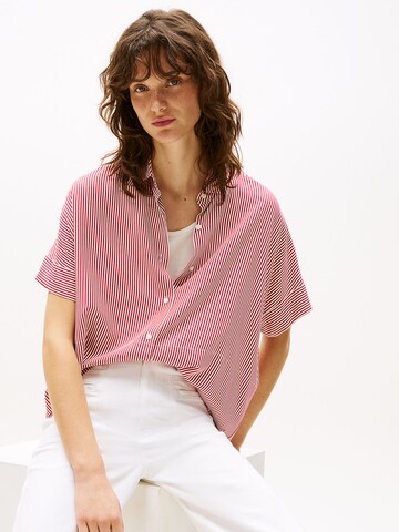 TOMMY HILFIGER Bluse in Rot