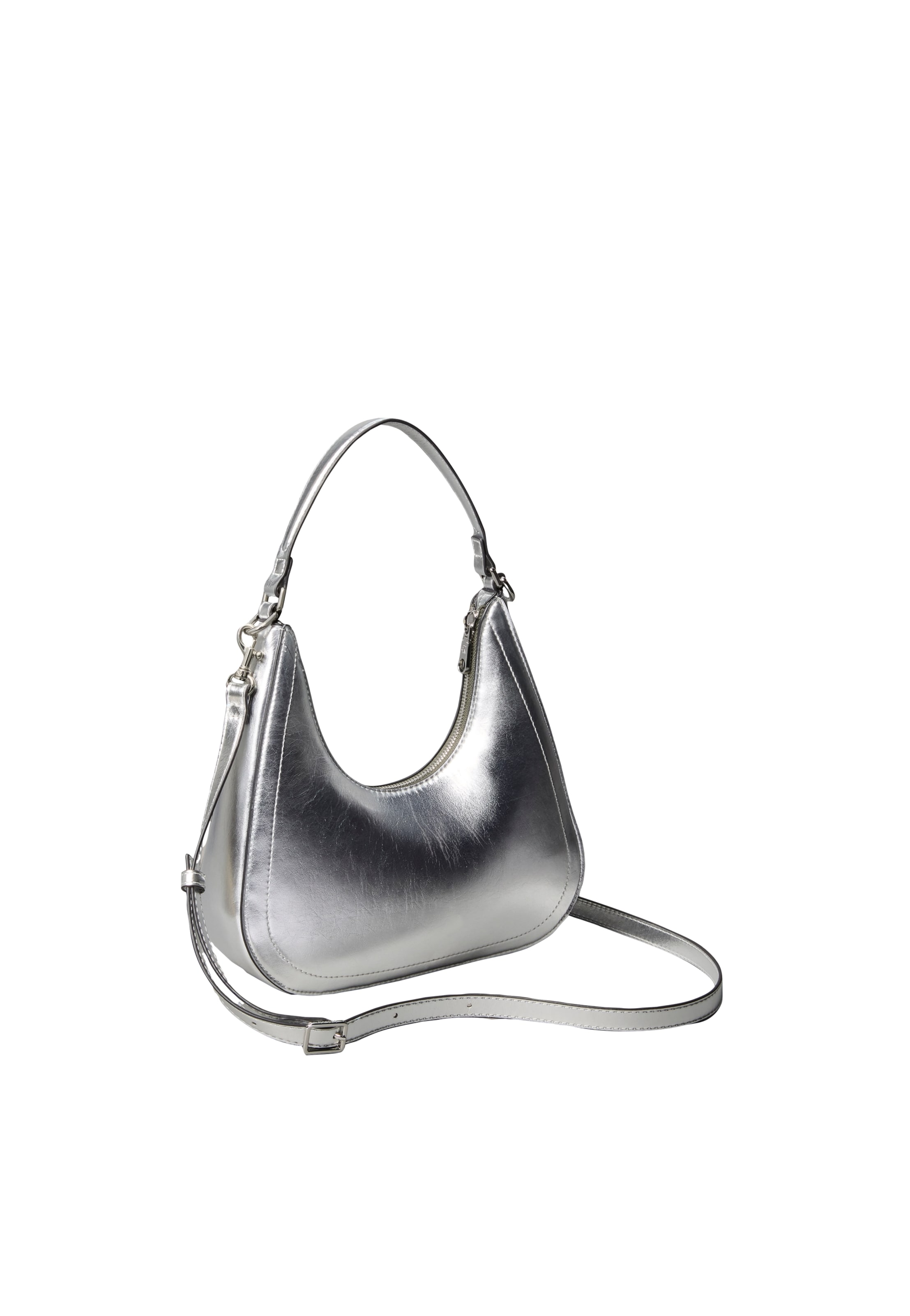 Calvin Klein Schultertasche 'BOLD' in Silber