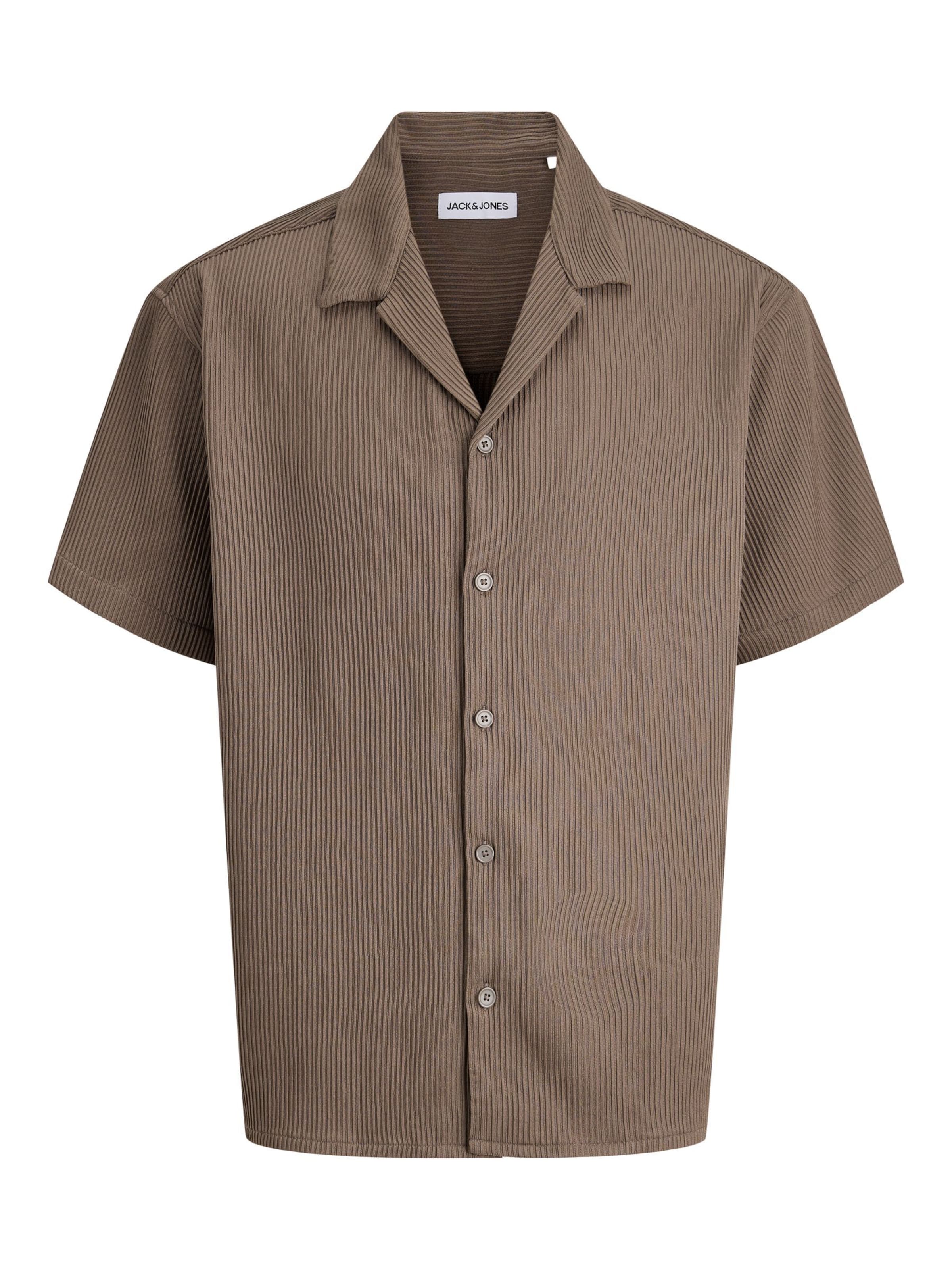 JACK & JONES - Camisa 'JJEHarrison' en marrón: frente