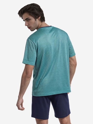 HAJO - Pijama corto 'Klima Light' en azul