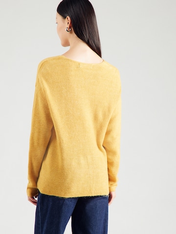 VERO MODA Pulóver 'VMCREWLEFILE' - sárga