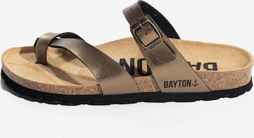 Bayton T-bar sandals 'Diane' in Bronze: front