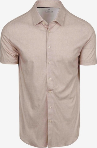 DESOTO Slim fit Button Up Shirt in Beige: front