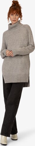 Rainbow Cashmere Raglan Strickpullover mit Kontraststreifen in Beige