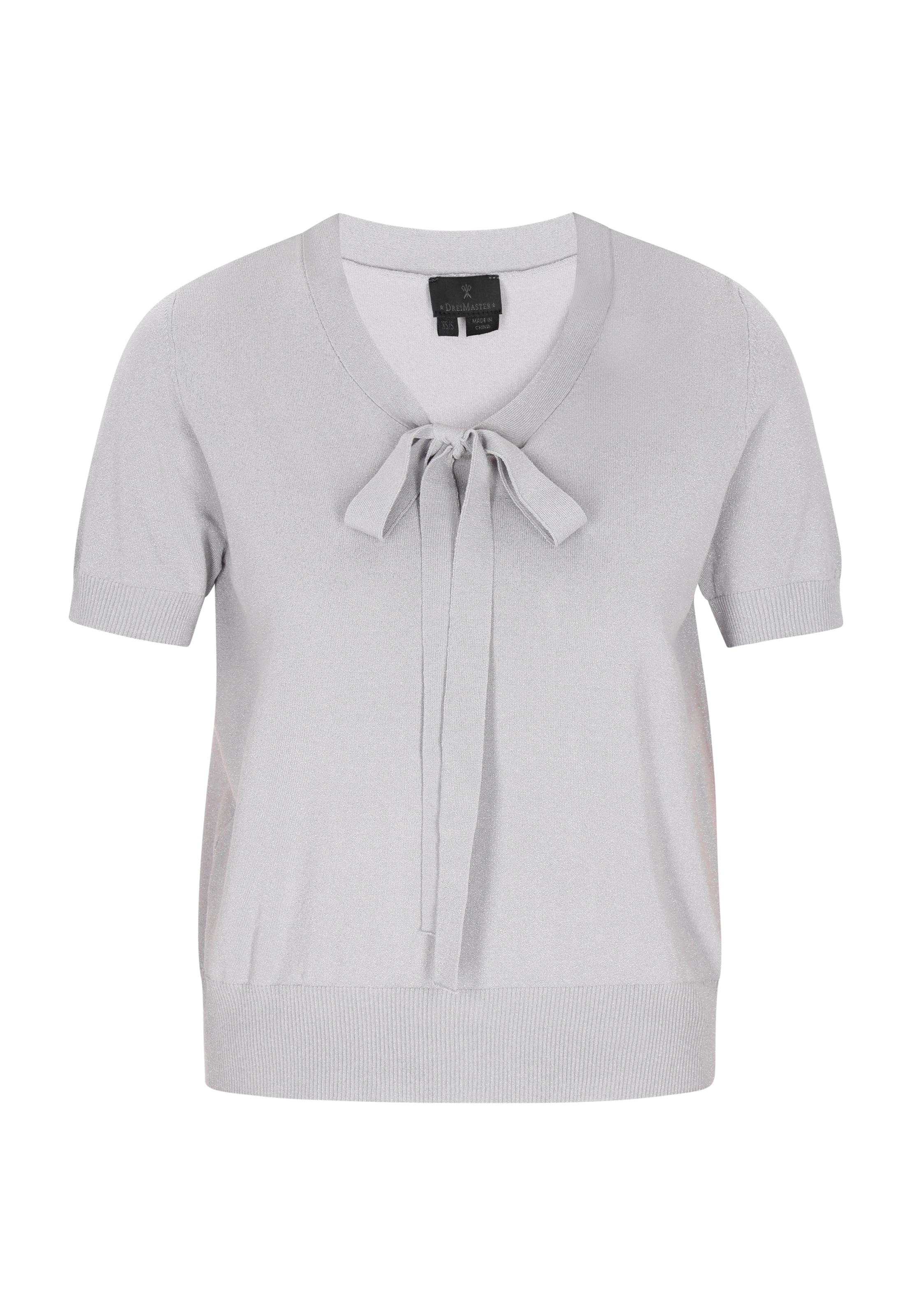 DreiMaster Klassik Pullover 'Classic Look' in Grau: Vorderseite