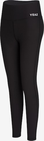 YEAZ Skinny Urheiluhousut 'Vibrant' värissä musta: etupuoli