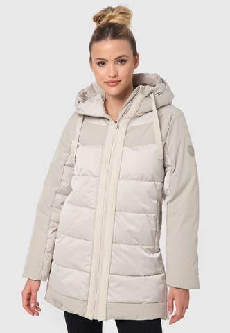 NAVAHOO Winter Jacket 'Samtkätzchen' in Beige: front